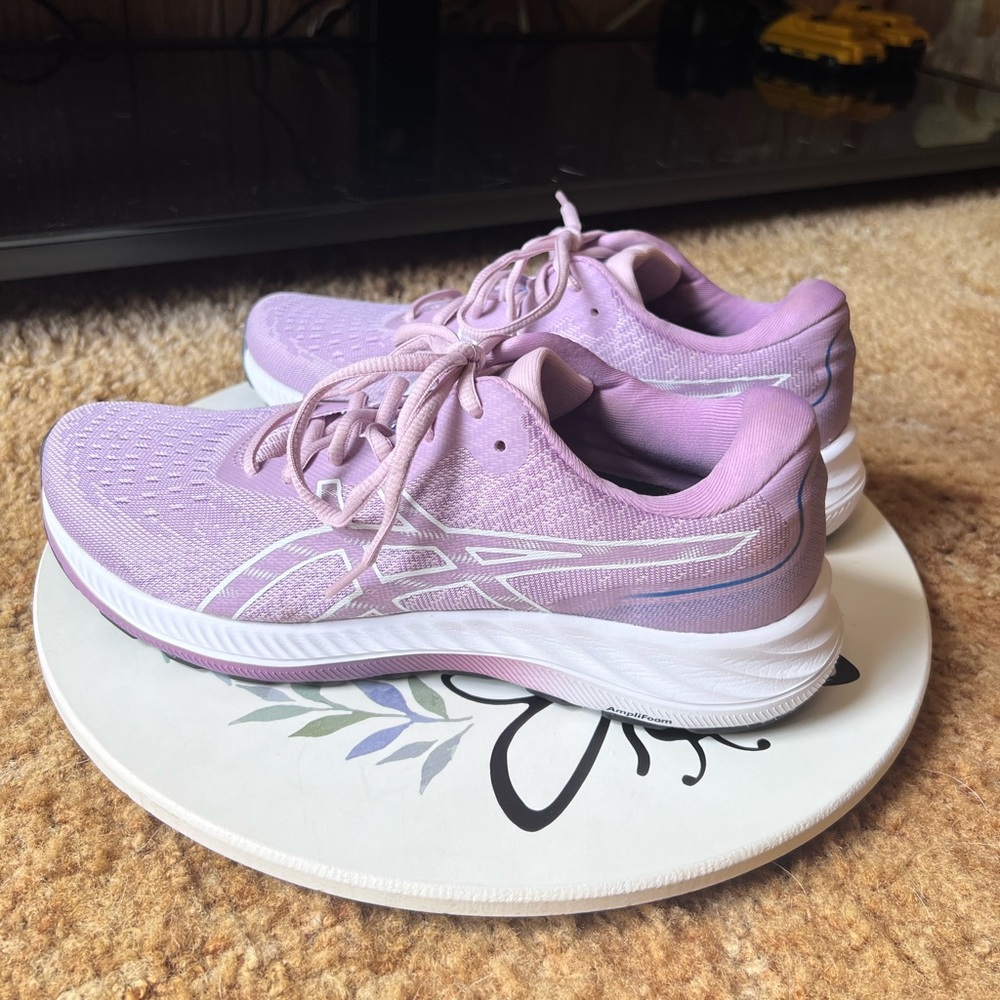 Women’s ASICS GEL-EXCITE 9 running athletes sneakers Barely Rose/White size 10. - Picture 11 of 17